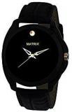 Matrix Analog Black Dial, Black Leather Strap Wrist Watch For Men And Boys WCH 188