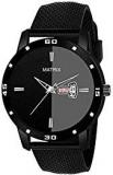 MATRIX Analogue Boys' Watch Black Dial Black Colored Strap