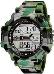 Men's 3 Color Army Shockproof Waterproof Digital Sports Watch Black