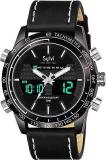 Men's Casual Look Designer Collection Top Trending Analog Digital Watch YD FO8071, Black