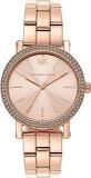 Michael Kors Analog Rose Gold Dial Women's Watch MK7346 Stainless Steel, Gold Strap