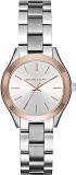 Michael Kors Mini Slim Runway Analog Silver Dial Women's Watch MK3514