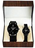 Mikado Analog Black Dial Women's & Men's Couple Watch