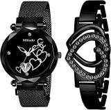 Mikado Analogue Women's Watch Black Dial Black Colored Strap