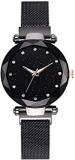 Mr. Brand Casual Designer Black Dial Magnet Watch For Girls & Women