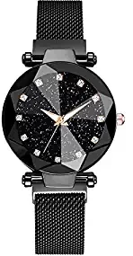 Mr. Brand Luxury Women Watches Ladies Magnetic Starry Sky Clock Fashion Diamond Female Quartz Wristwatches