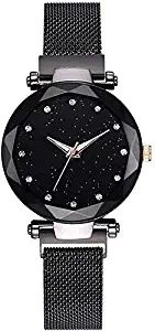 Mr. Brand Casual Designer Black Dial Magnet Watch for Girls & Women