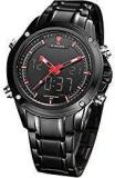 Naviforce Charming Black Red Luxury Men's Watch NF9050