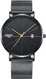 NIBOSI Men's Analog Black Colored Strap Watch