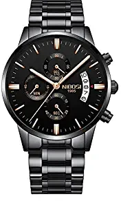 NIBOSI Chronograph Red Dial Men's Watch