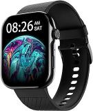 Noise ColorFit Ultra 3 Bluetooth Calling Smart Watch with Biggest 1.96 inch AMOLED Display, Premium Metallic Build, Functional Crown, Gesture Control with Silicon Strap Jet Black