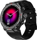 Noise Force Rugged & Sporty 1.32 Inch Bluetooth Calling Smart Watch, 550 NITS, 7 Days Battery, AI Voice Assistance, Smart Watch For Men Jet Black