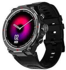 Noise Force Rugged & Sporty 1.32 inch Bluetooth Calling Smart Watch, 550 NITS, 7 Days Battery, AI Voice Assistance, Smart Watch for Men Jet Black