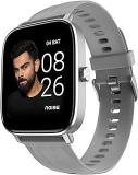 Noise Newly Launched Quad Call 1.81 Inch Display, Bluetooth Calling Smart Watch, AI Voice Assistance, 160+Hrs Battery Life, Metallic Build, In Built Games, 100 Sports Modes, 100+ Watch Faces Silver Grey