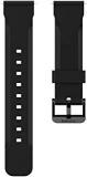 Noise Noise 22mm Silicone Smart Watch Strap Compatible With ColorFit Ultra/Ultra 2, Vision, Caliber, Pro 3, Active/GPS, Buzz, Nav/Nav+, Endure Smartwatch Straps For Men & Women Stealth Black By Noise