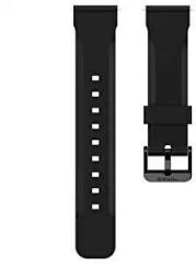 Noise Noise 22mm Silicone Smart Watch Strap Compatible with ColorFit Ultra/Ultra 2, Vision, Caliber, Pro 3, Active/GPS, Buzz, Nav/Nav+, Endure Smartwatch Straps for Men & Women Stealth Black by Noise