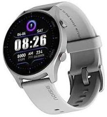 Noise Twist Round Dial Smart Watch with Bluetooth Calling, 1.38 inch TFT Display, Up to 7 Days Battery, 100+ Watch Faces, IP68, Heart Rate Monitor, Sleep Tracking Silver Grey