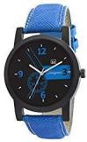 OM DESIGNER Analogue Black Dial Blue Belt Mens & Boys Watch OM88