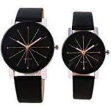 Om Designer Analogue Black Dial Unisex Watch II BL Couple Watch