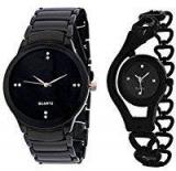 Om Designer Analogue Black Dial Unisex Watch II BL