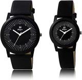 OM DESIGNER Analogue Couple Watch Black Mio BL MI 47 147