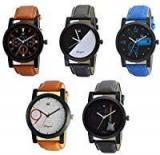 Om Designer Combo Of 5 Analogue Multi Color Dial Men's & Boy's Watch Omi Wtc0241