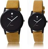 OM DESIGNER Slim Analogue Yellow Dial Men & Women Couple Watches OM Unisex BL 10 123