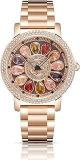 ORSGA Flora Watch For Women Multicolor Diamond Rotating Dial Rose Gold Wrist Watches For Girls Ladies Analog Latest Stylish Gift Birthday Anniversary