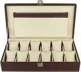 PANKATI Watch Storage Boxes with Pocket Space/Watch Organizer Box 12 Slots Ideal for Diwali Gifting