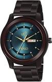 PIRASO Analog Latest Stunning DIAL With Stainless Steel Chain Day And Date Display Men's Watch Blue, Brown