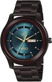 PIRASO Analogue Classy Look Blue Dial And Brown Chain Watch For Men Boys