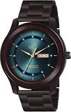 PIRASO Classy Look Blue Dial And Brown Chain Analog Watch For Men Boys