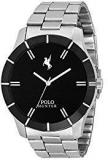 Polo Hunter Analogue Black Dial Chain Men's Watch 301