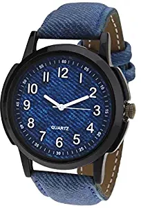 Analogue Blue Dial Fancy Look Men's Watch