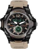 REDUX 1805 Khaki Dual Time Analog Digital LED Display Waterproof Watch For Men's