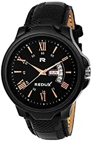 Black Dial Day and Date Functioning Men's Watch RWS0232S