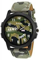 Relish Analogue Men's Watch Multicolour Dial Multicolored Strap