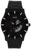 Relish Day And Date Black Analog Mens And Boys Watch Black03