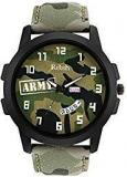 Relish Green Army Dial Day And Date Wrist Watch For Boys And Mens RE GA943DD