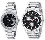 Rich Club Analogue Black Dial Men's & Women's Couple Watch D5Mor+27 Blk