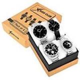 Rich Club Analogue Multicolour Dial Men's And Women's Couple Watch Combo Of 4