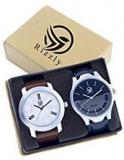 Rizzly Pack Of 2 Multicolour Analog Analog Watch For Men And Boys