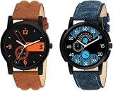 RPS FASHION WITH DEVICE OF R R P S Fashion Analogue Boy's & Men's Watch Multicolored Dial Brown & Blue Colored Strap