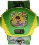 S S TRADERS Unisex Plastic Green Ben 10 Kid's Digital Watch Good Gifting Watch