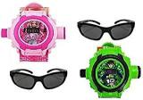 Sba Prime Digital 24 Images Projector Pink And Green Boy's And Girl's Watch Combo