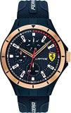 Scuderia Ferrari Lap Time Analog Blue Dial Men's Watch 0830863