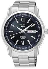 SEIKO Stainless Steel Analog Blue Dial Men's Watch Snkp17K1