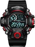 SELLORIA Digital Boy's Watch Red Dial Black Colored Strap