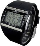 SELLORIA Shhors Collection Quartz Movement Digital Black Dial Sports Alarm Unisex Watch