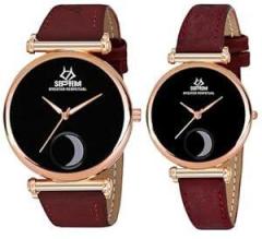 Septem Moon Designed Limited Edition for Boys and Girls Couple Watch Combo Analog Wrist Watch for Unisex